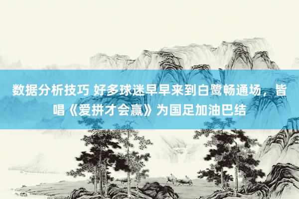 数据分析技巧 好多球迷早早来到白鹭畅通场，皆唱《爱拼才会赢》为国足加油巴结